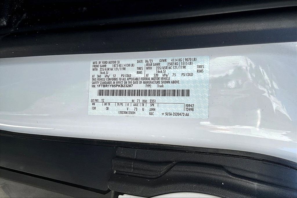 2023 Ford Transit Cargo Van T250 LOW RF RWD