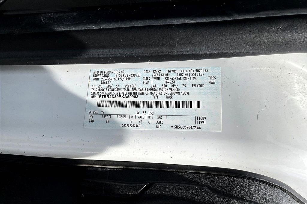 2023 Ford Transit Cargo Van T250 HI RF AWD