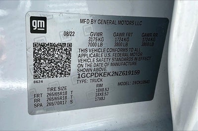 2022 Chevrolet Silverado 1500 LT (2FL)