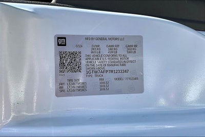 2024 GMC Savana Cargo 2500 Work Van