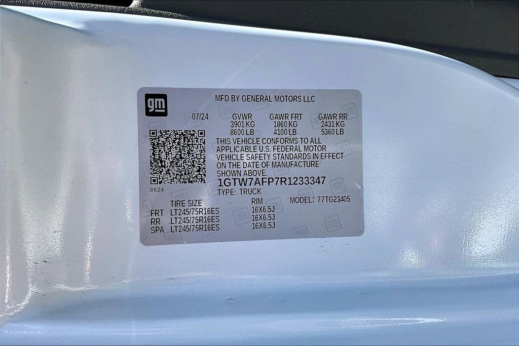 2024 GMC Savana Cargo 2500 Work Van