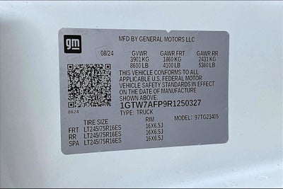 2024 GMC Savana Cargo 2500 Work Van