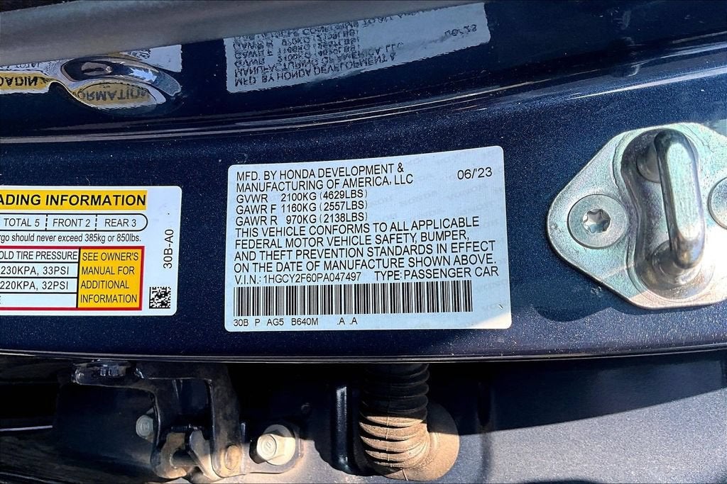 2023 Honda Accord Hybrid EX-L