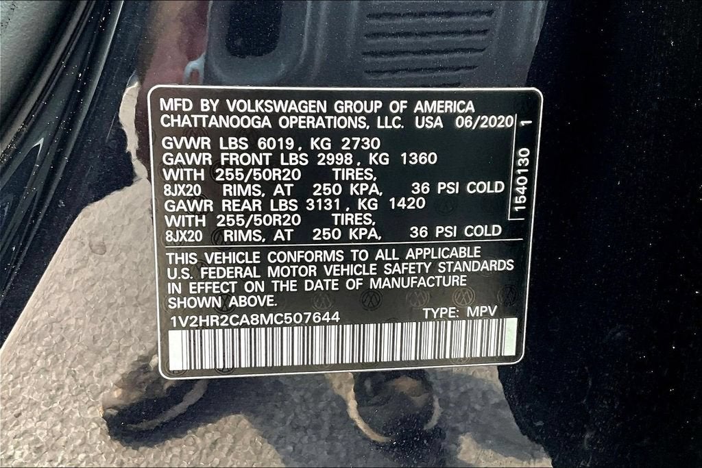 2021 Volkswagen Atlas 3.6L V6 SE w/Technology