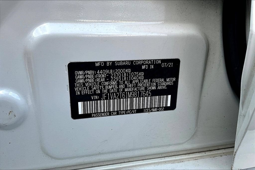 2021 Subaru WRX STI Limited