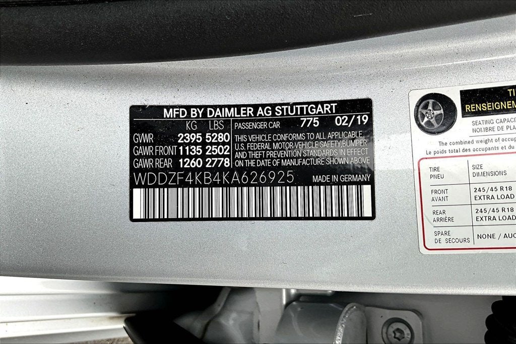 2019 Mercedes-Benz E-Class E 300