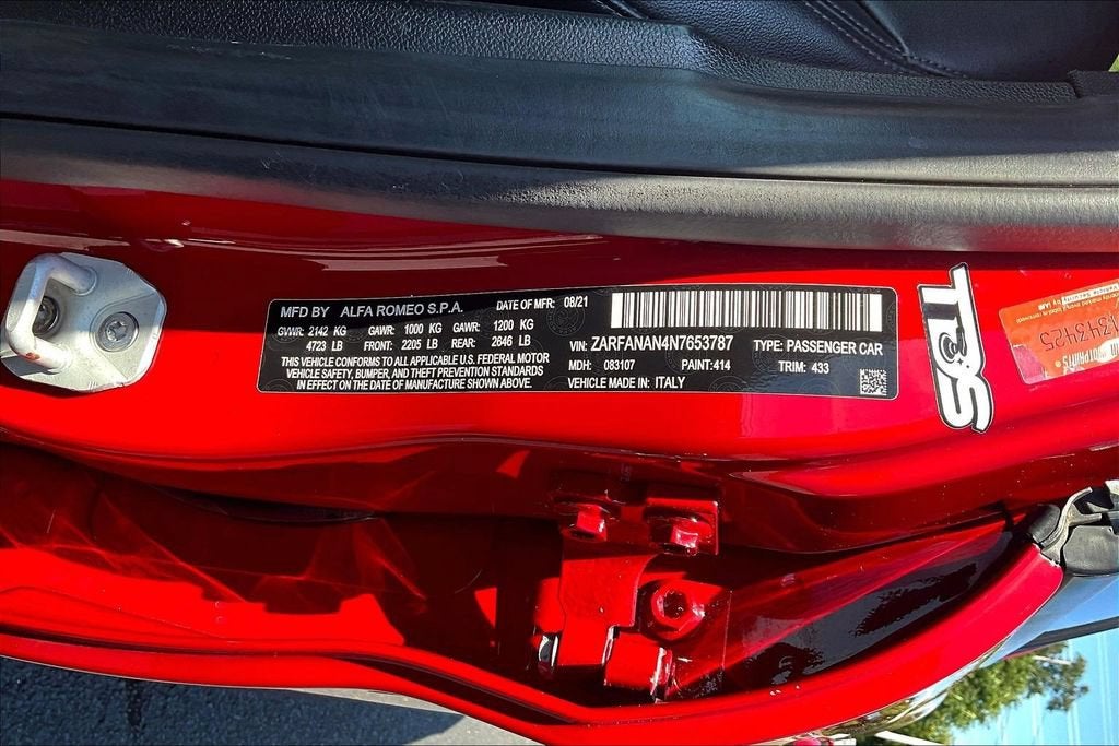 2022 Alfa Romeo Giulia 4DR SDN AWD