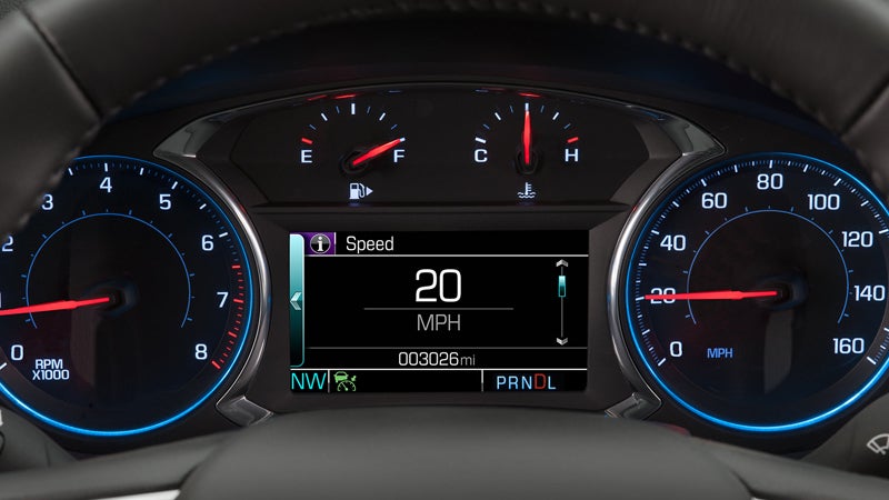 Chevrolet Malibu speed display view