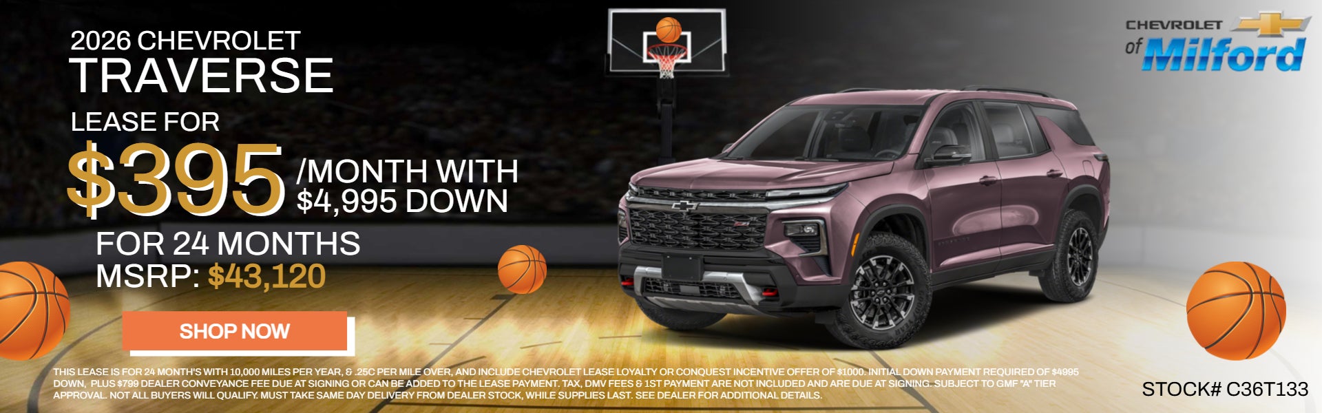 new 2026 TRAVERSE on basketball theme