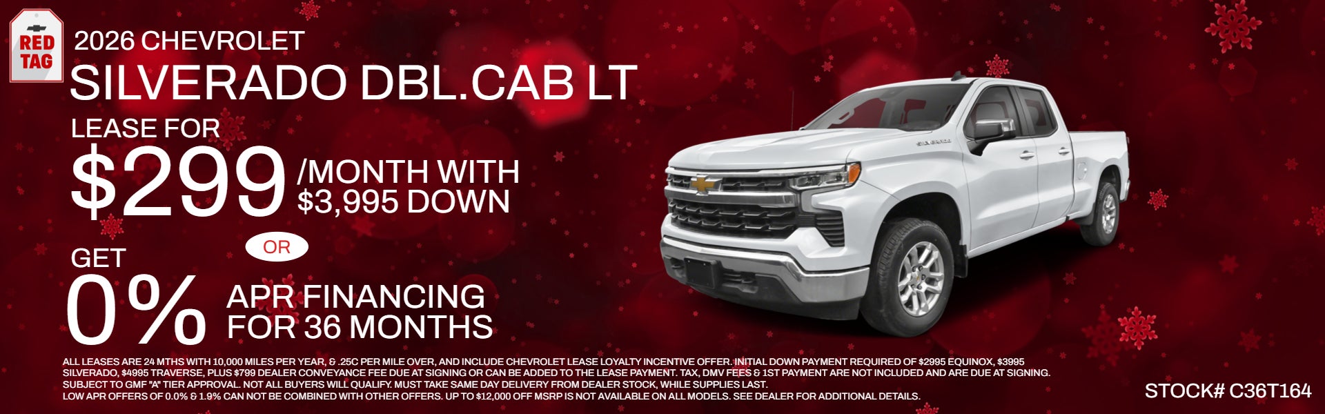 White SILVERADO DBL.CAB on Fall theme