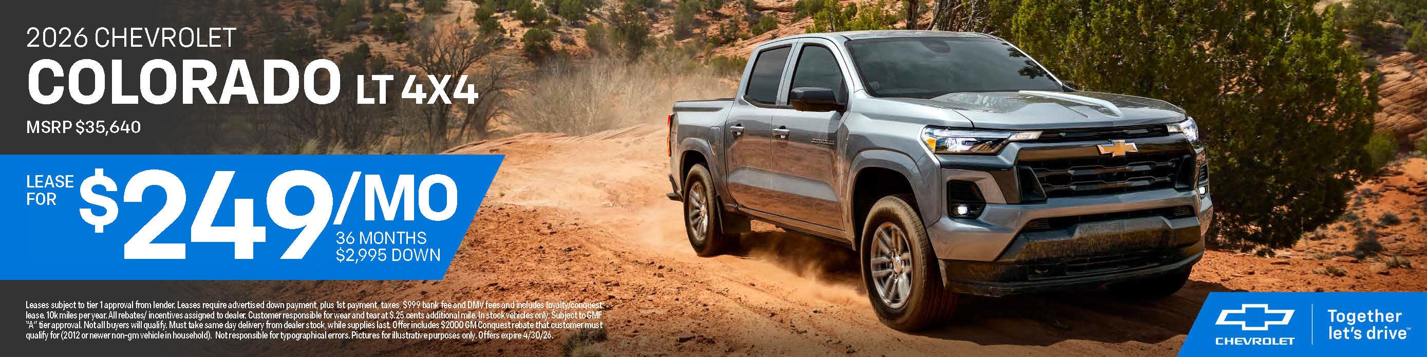 2026 Colorado LT Lease