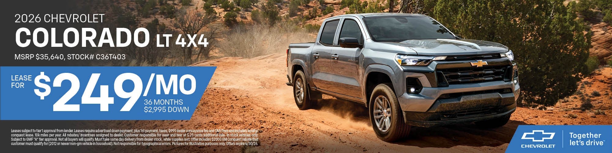 2026 Colorado LT Lease