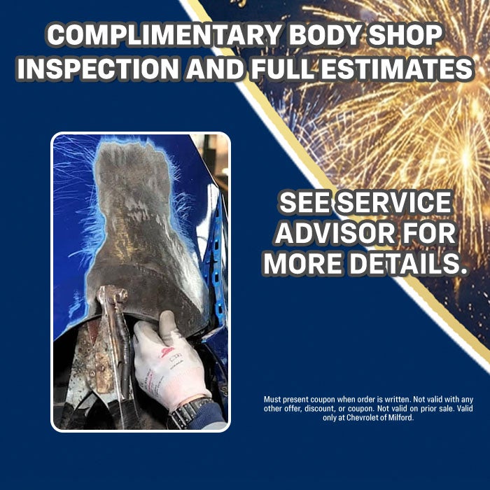 COMPLIMENTARY BODY SHOP INSPECTION & FULL ESTIMATES