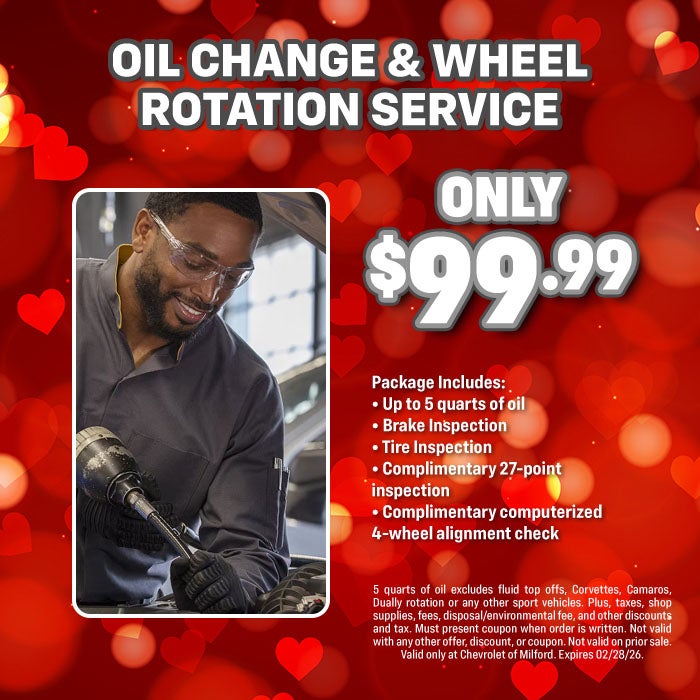 Oil Change & Wheel Rotation Service