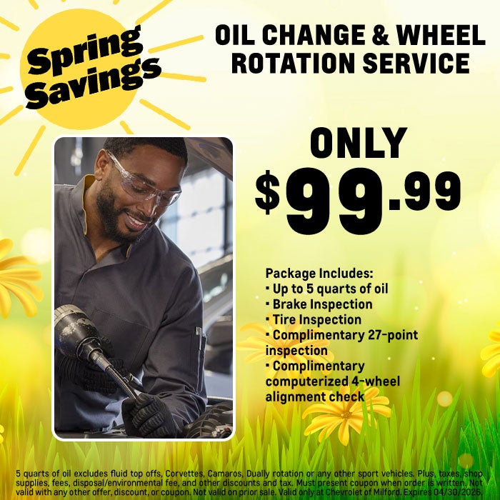 Oil Change & Wheel Rotation Service