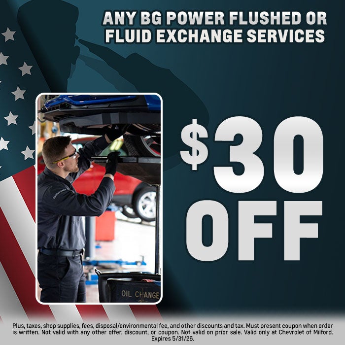 Any BG Power Flushed or Fluid Exchange Services