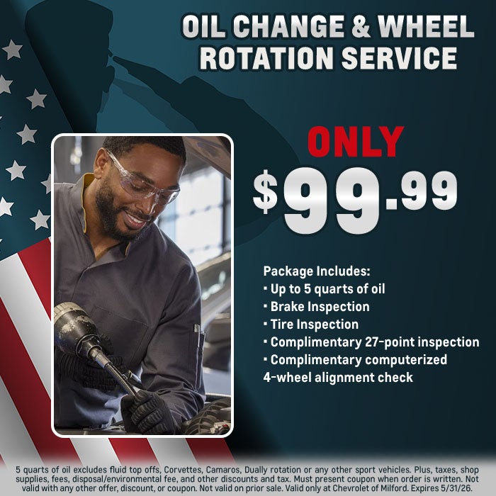 Oil Change & Wheel Rotation Service